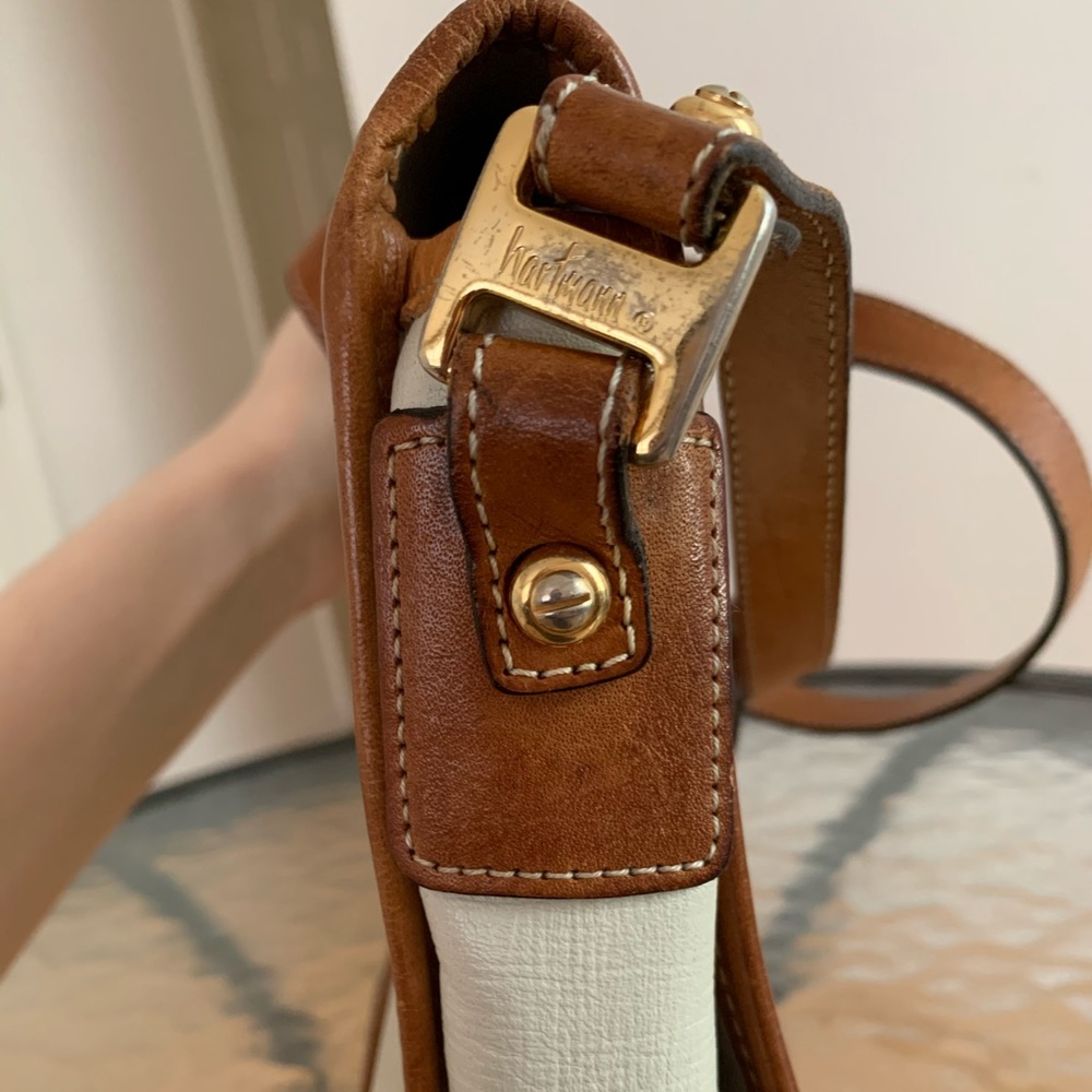 Vintage Hartmann White&Brown Leather Bag - Picture 3 of 7